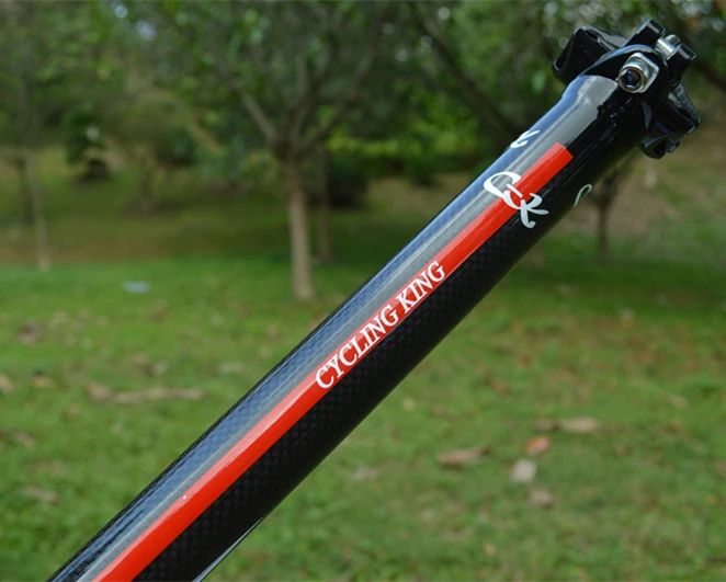 Ограниченная серия Bicicletas Sillin Cyclingking углеродное волокно Подседельный штырь для велосипеда 27,2 30,8 31,6*450 мм 3 k отделка части велосипеда для дороги Mtb