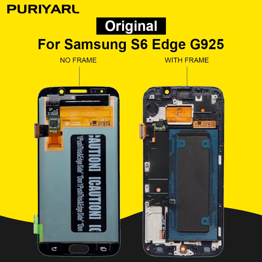 Оригинальный ЖК дисплей Pantalla для Samsung Galaxy S6 Edge G925F G925 сменный сенсорный экран Edge|g925
