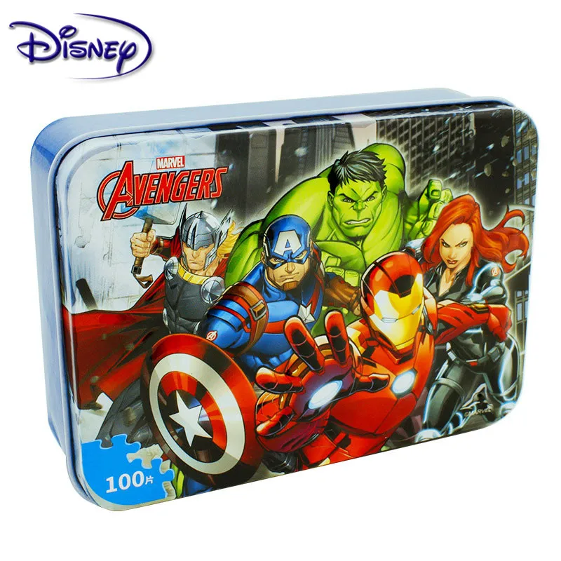 Пазл Дисней Марвел Мстители Человек паук железный ящик Деревянные Игрушки для