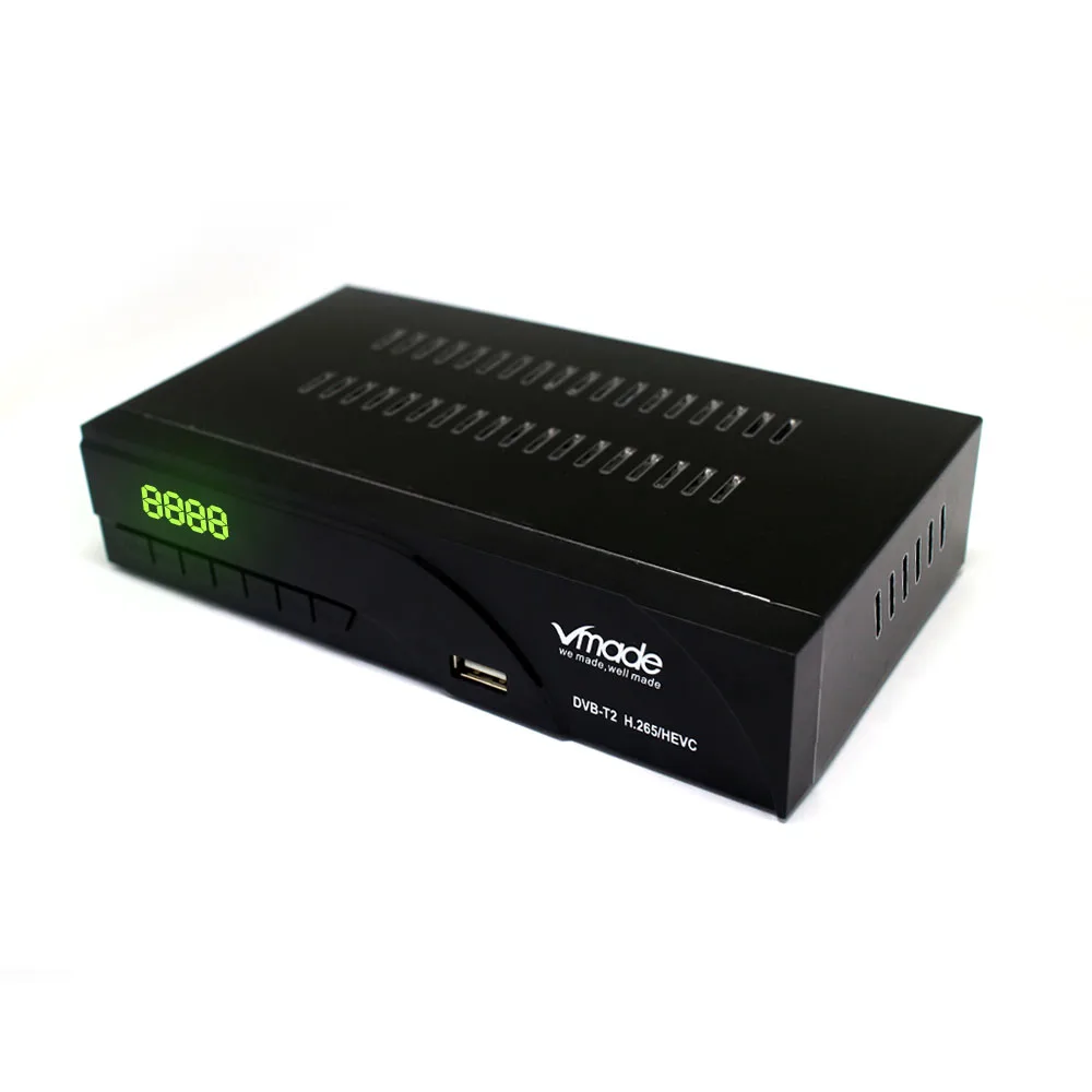 Vmade цифровой приемник ТВ DVB T2 k6 H.265 с встроенным сетевым портом, поддержкой Youtube Dolby AC3 и WIIF Dongle BOX.