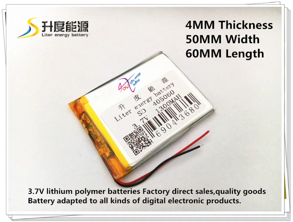 SD405060 3 7 V 1300mAh перезаряжаемый литий полимерный аккумулятор 405060|Перезаряжаемые