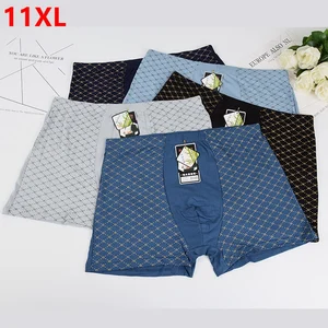 Трусы-боксеры мужские, очень большие размеры, 5 шт.партия, увеличивающие рост штаны оверсайз, четырехугольные, нижнее белье, 11XL 9XL