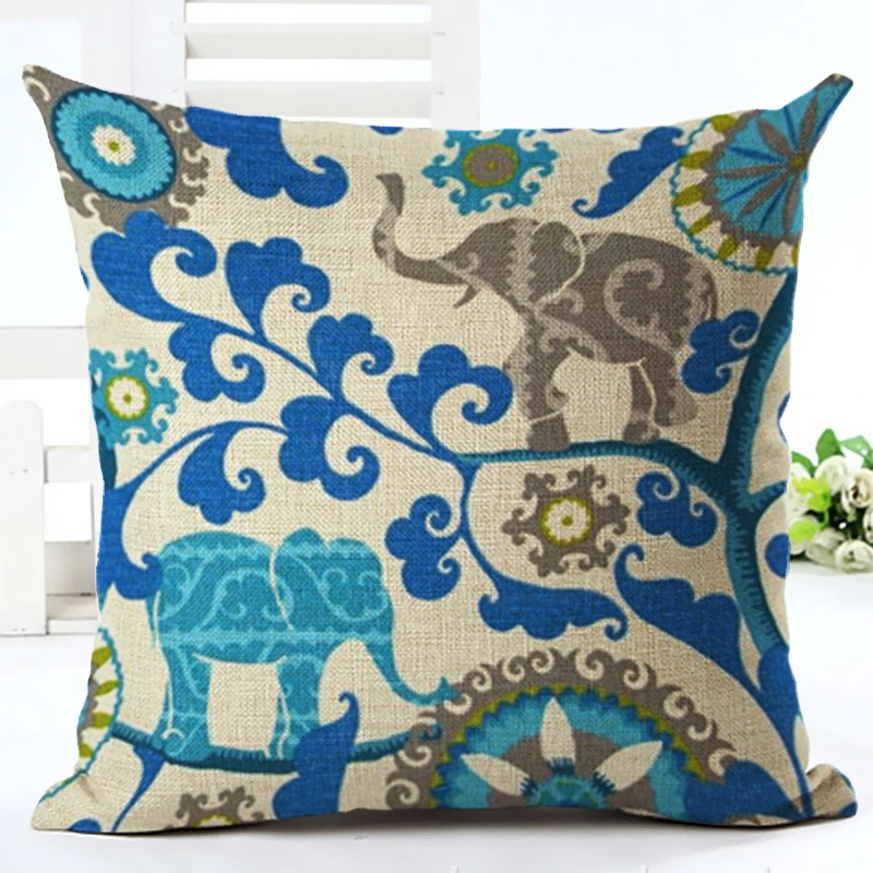 Горячая Распродажа Чехол на подушку с геометрическим узором в стиле ретро