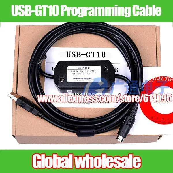 1 шт. usb-gt10 Кабель для программирования для Mitsubishi/gt1020 gt1030 сенсорный экран кабеля Системы электронных данных