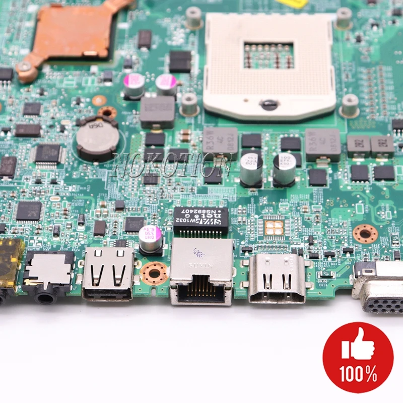 Материнская плата NOKOTION для ноутбука acer aspire 4820T 4820TG HM55 DDR3 HD5650M 1GB DA0ZQ1MB8F0 MBPVL06001 MB. Pvl06001
