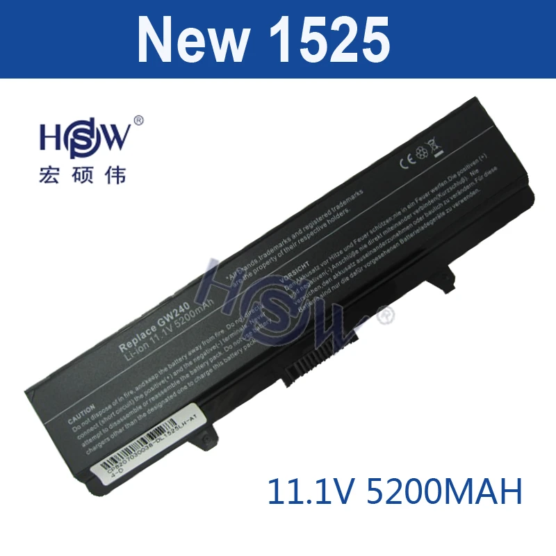 Аккумулятор HSW для ноутбука Dell Inspiron 1525 1526 1545 Vostro 500 CR693 D608H GP252 GP952 GW240 GW241 WK380 WK381 WP193 |