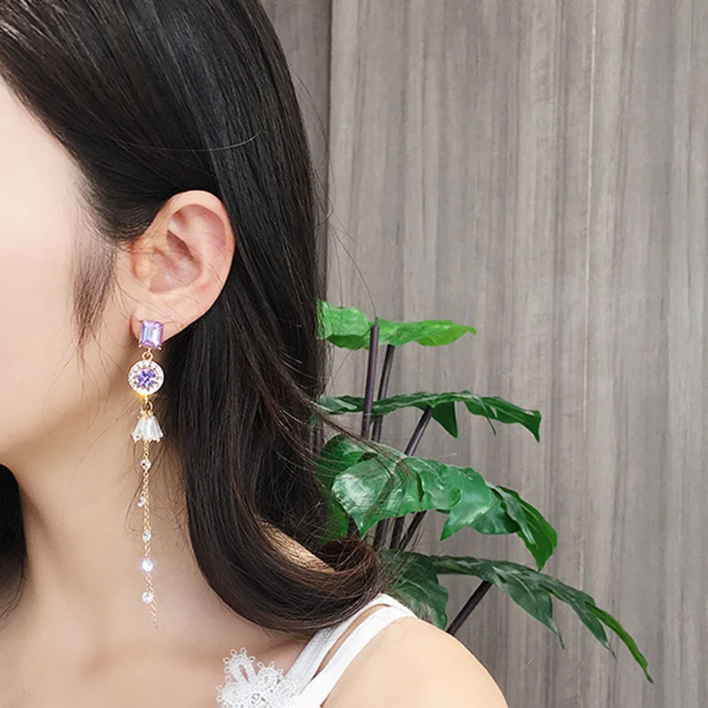 Серьги в Корейском стиле асимметричная серьга | Украшения и аксессуары