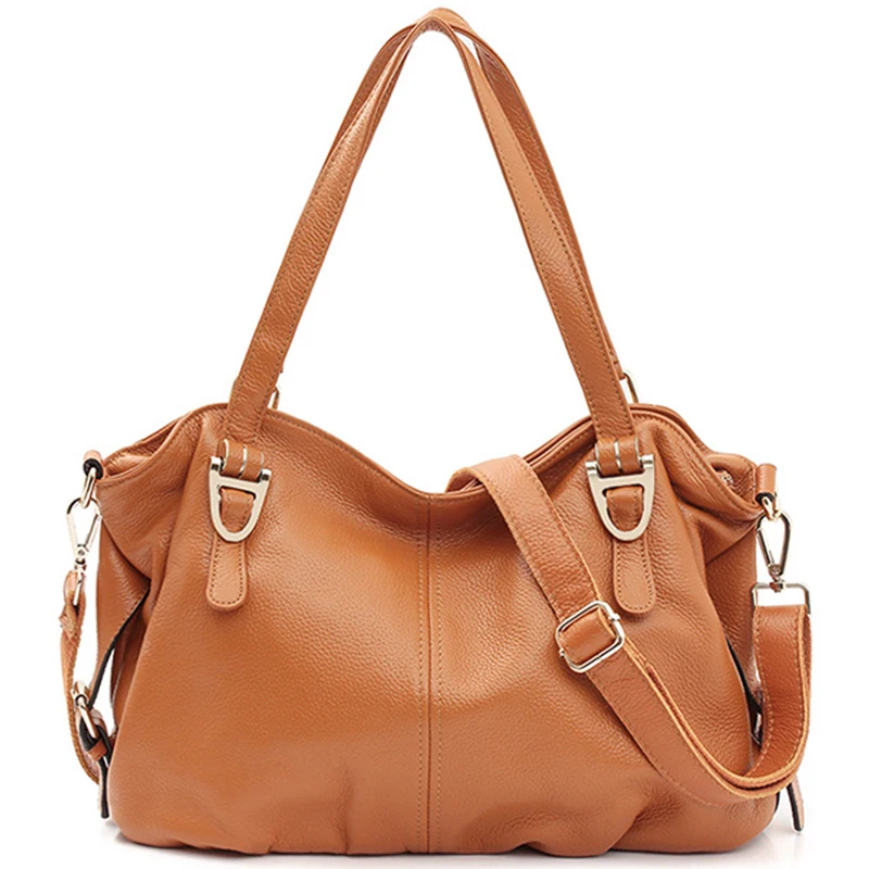 Новая модная кожаная сумка Портативная через плечо верхний слой женская | Багаж и