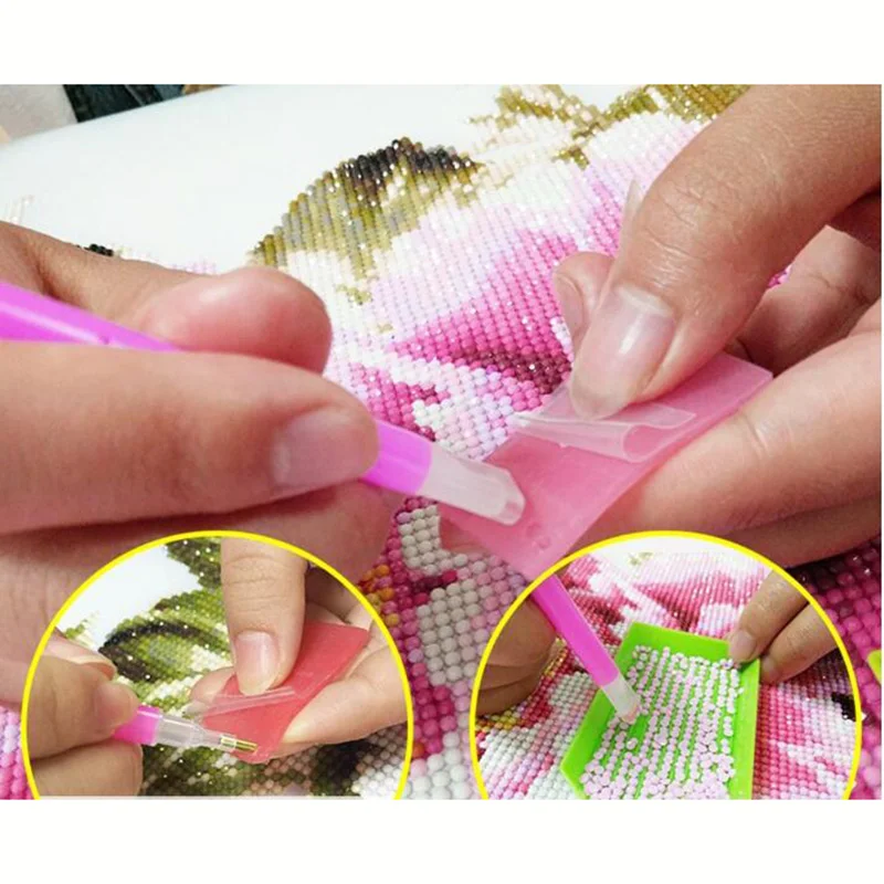 50 шт./лот алмазная живопись аксессуары Алмазная вышивка клей 2 5*2 5 см точечный