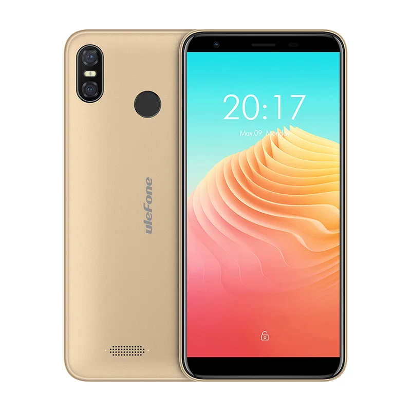 Золотой Ulefone S9 Pro 4G LTE Смартфон Android 8,1 Oreo 5,5 дюймов 18:9 2G+ 16G мобильный телефон распознавание лица отпечаток пальца 13.0MP 3300mAh мобильный телефон - Цвет: Золотой
