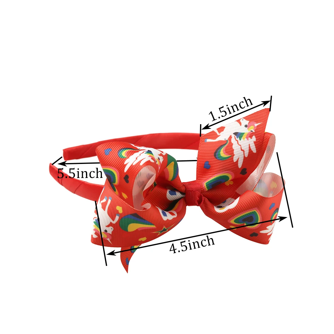 Единорог лента радуга единорог аксессуары для волос 1 шт. 4 5 дюйма|hair bows|hair bows for