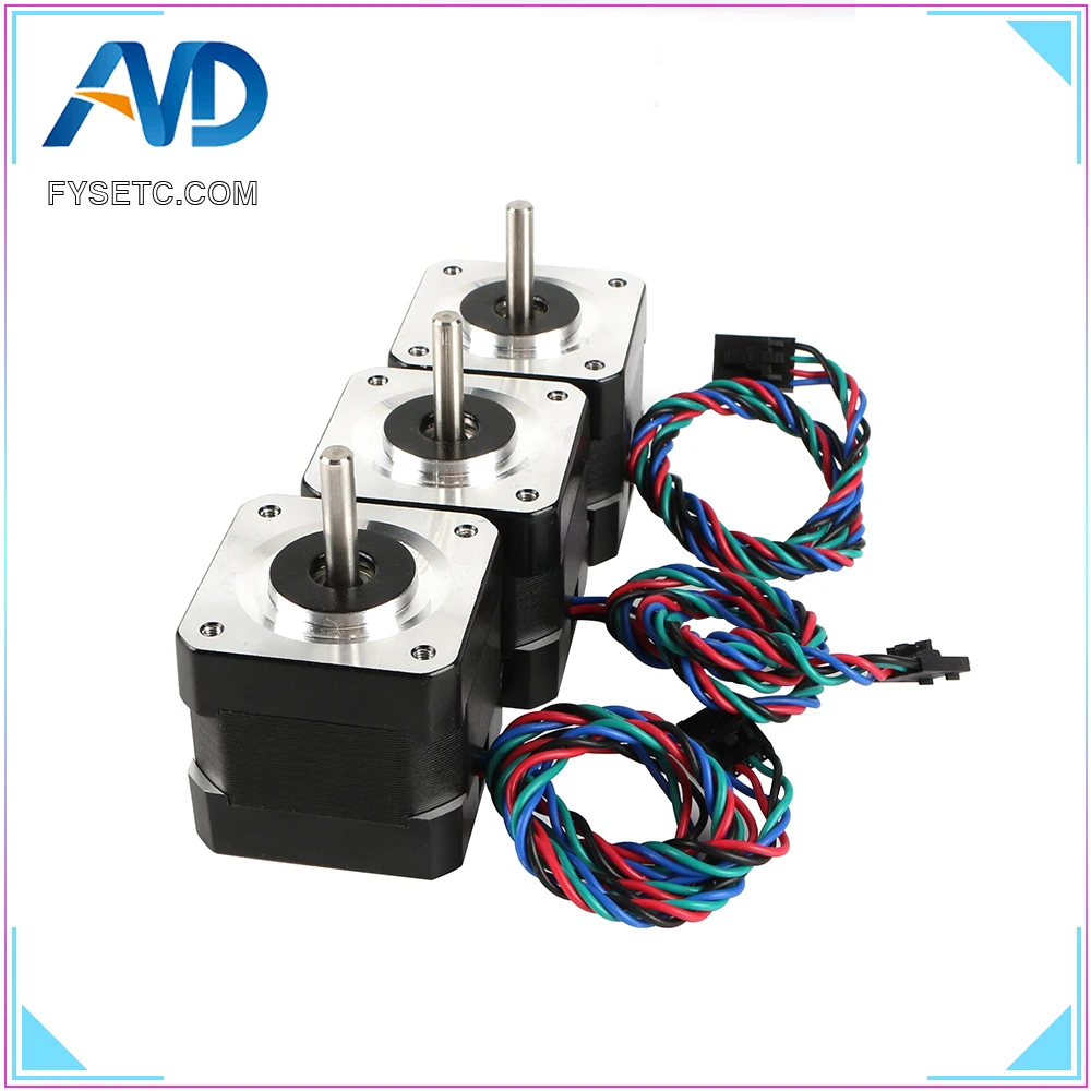 Двигатель для экструдера 3D-принтера Prusa i3 MK2 MK2S MK3 ось X Y NEMA17 1 8 градусов 42 Шаговый