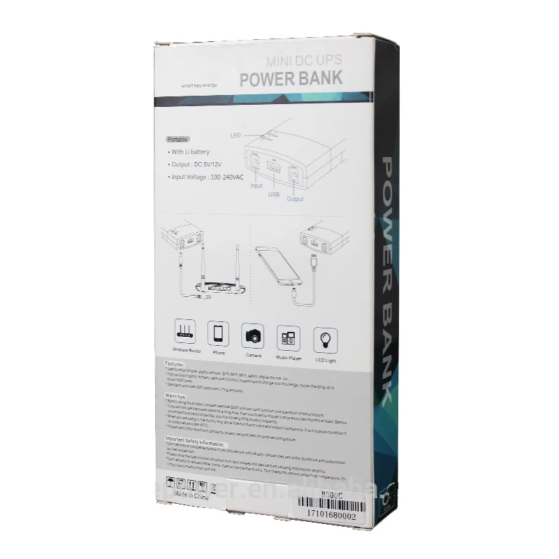 B300C Мини Портативный UPS 12V2_5A DC онлайн питание с литиевой батареей 7.8Ah макс 7 часов резервного копирования Tim для системы видеонаблюдения и модема