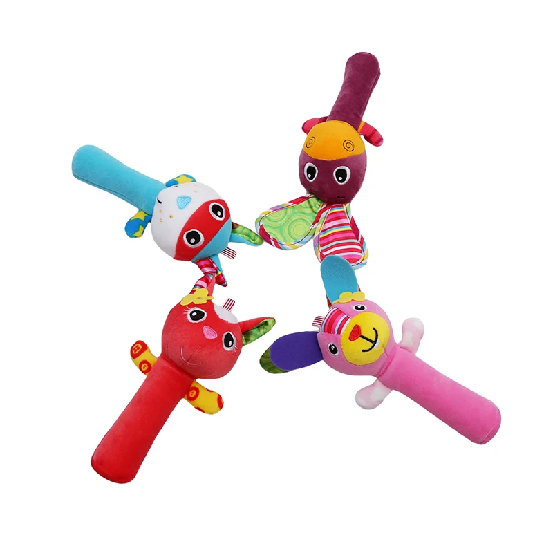 High Quality Newborn Toys Baby Rattles Soft Animal Model Handbells Kid Mobile Toy 0-24months Hand Voiced Sound | Игрушки и хобби