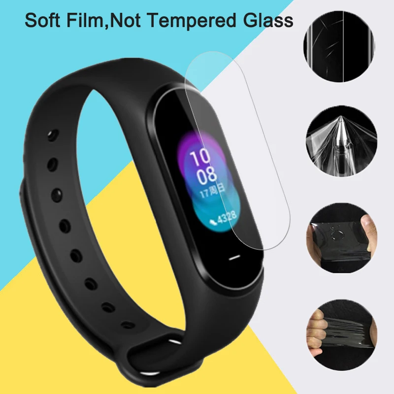 3 шт. для Xiaomi mi Band 4 защитная пленка для экрана полное покрытие защитная пленка на xio mi band 4 умный Браслет mi band 4