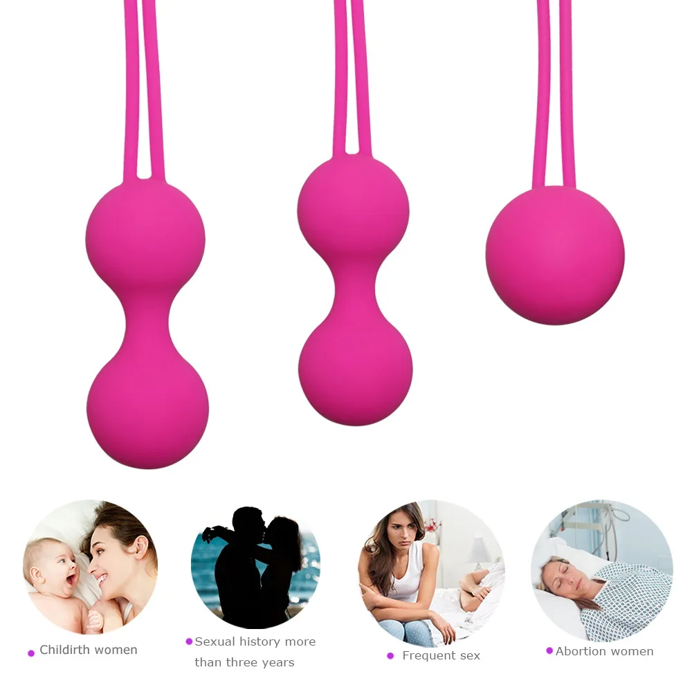 Vaginal Balls Trainer Sex Toys Silicone Ben Wa Vagina Tightening Exerciser Vibrator Ball Women Adult toy | Красота и здоровье