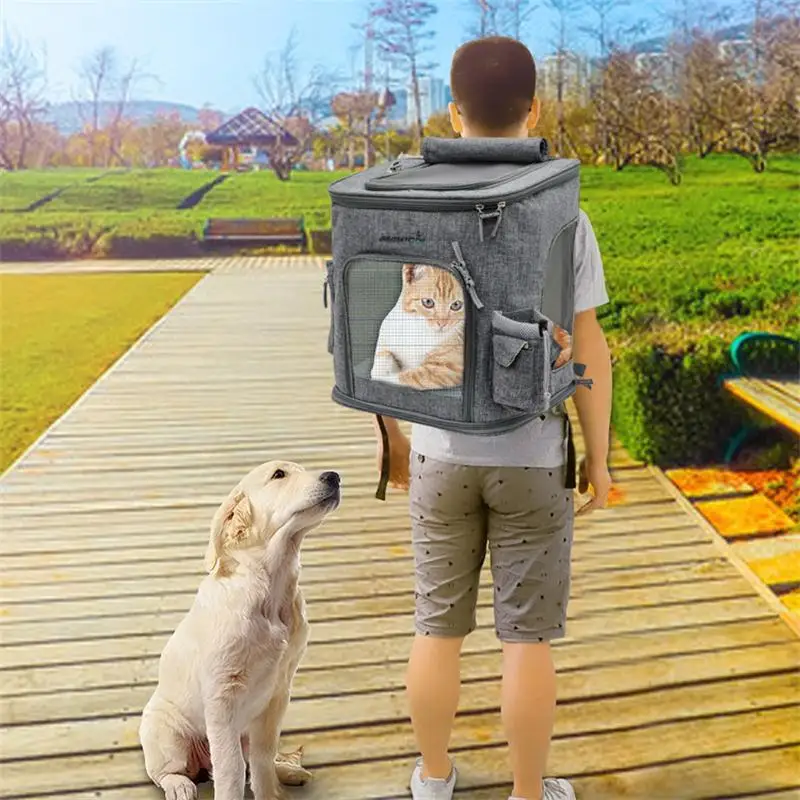 Cat для переноски Extra Large Ёмкость Pet рюкзак 10 кг собаки воздухопроницаемая