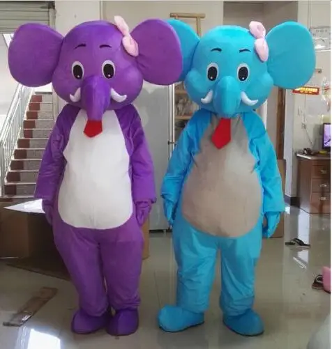 

New Adult Best Sale Lovely Elephant Mascot Costume Christmas Fancy Dress Halloween Mascot Costume
