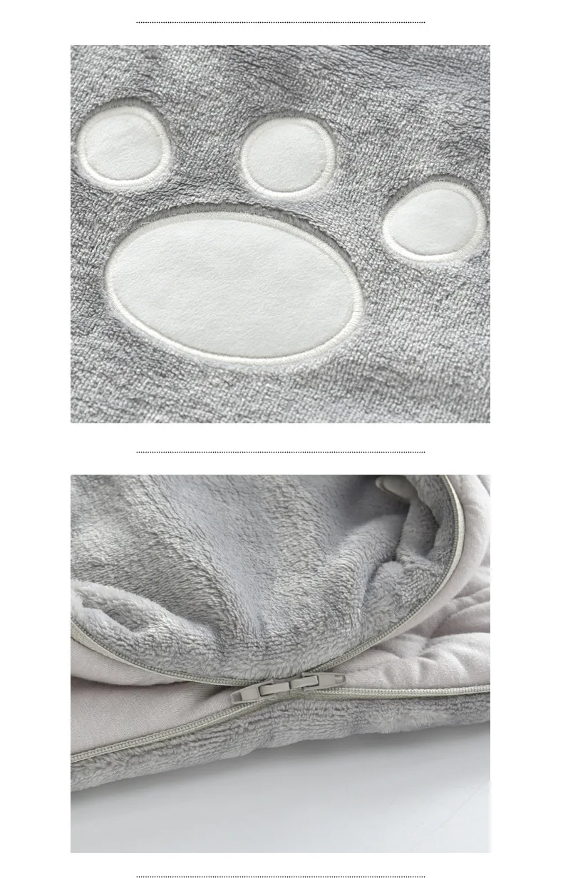 Baby Sleeping Bag Newborns Flannel Cartoon Fox Sleep Bag Kids Winter Sleepsacks Bag Swaddle Baby Envelopes for 0-3 Years