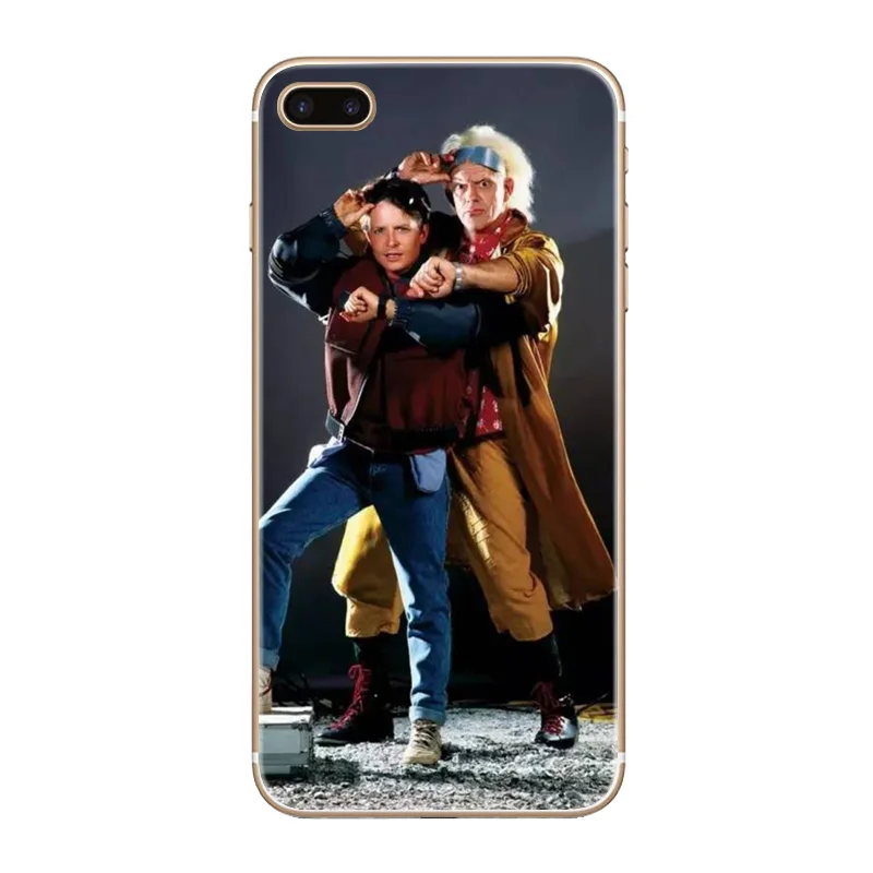 H388 Назад в будущее мальчик Прозрачный Жесткий Тонкий чехол для Apple iPhone XR XS Max 4 4S 5 5S