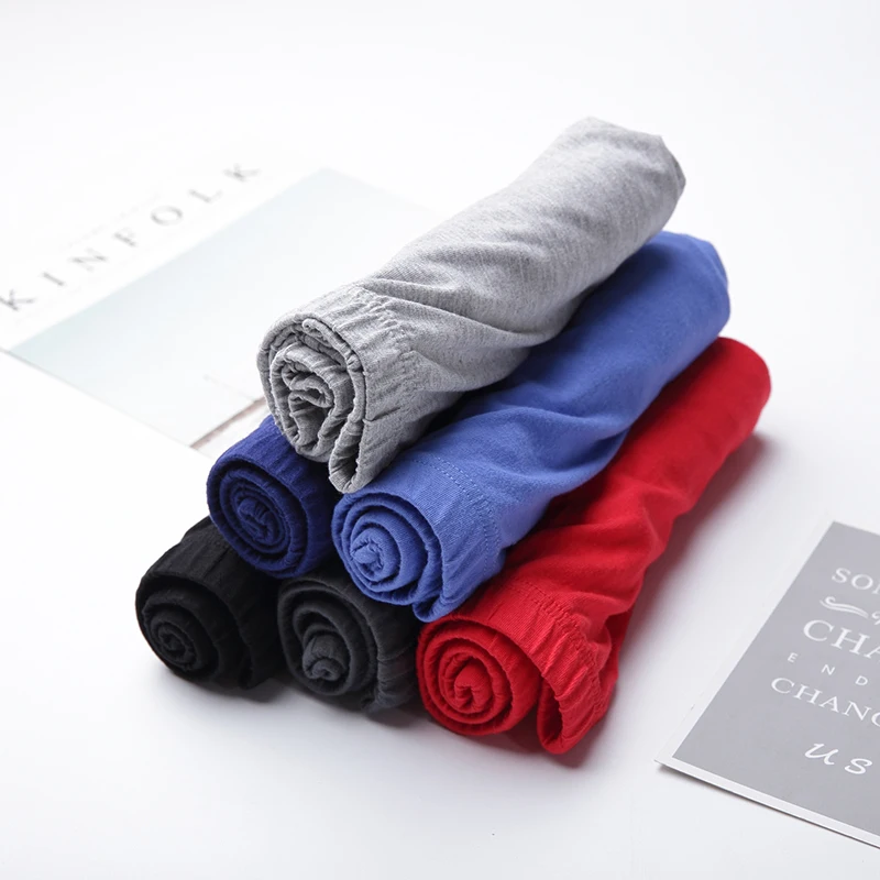 Популярные мужские трусы-шорты из хлопка сексуальное мужское нижнее белье