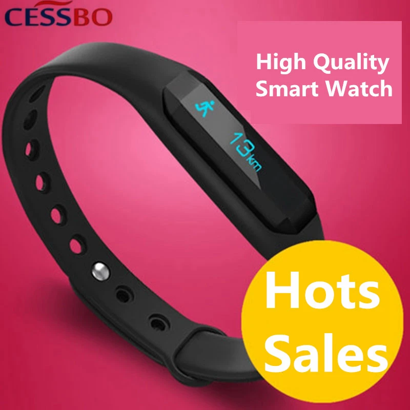 

2017 New Fashion Heart Rate Monitoring Smart Wristbands for Sport Pedometer Portable WristWatch Sync Phone Smart Watch