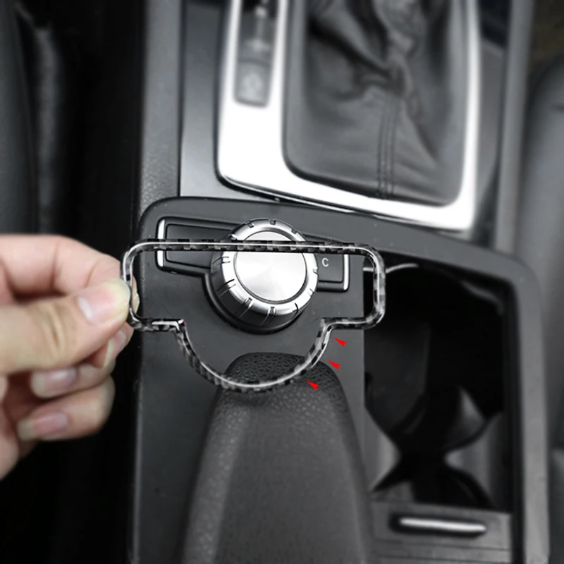Автомобильная панель переключения передач из углеродного волокна для Mercedes Benz C
