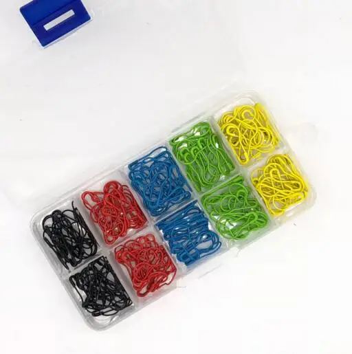 5 цветов безопасные булавки аксессуары для вязания пластиковые маркеры крючком