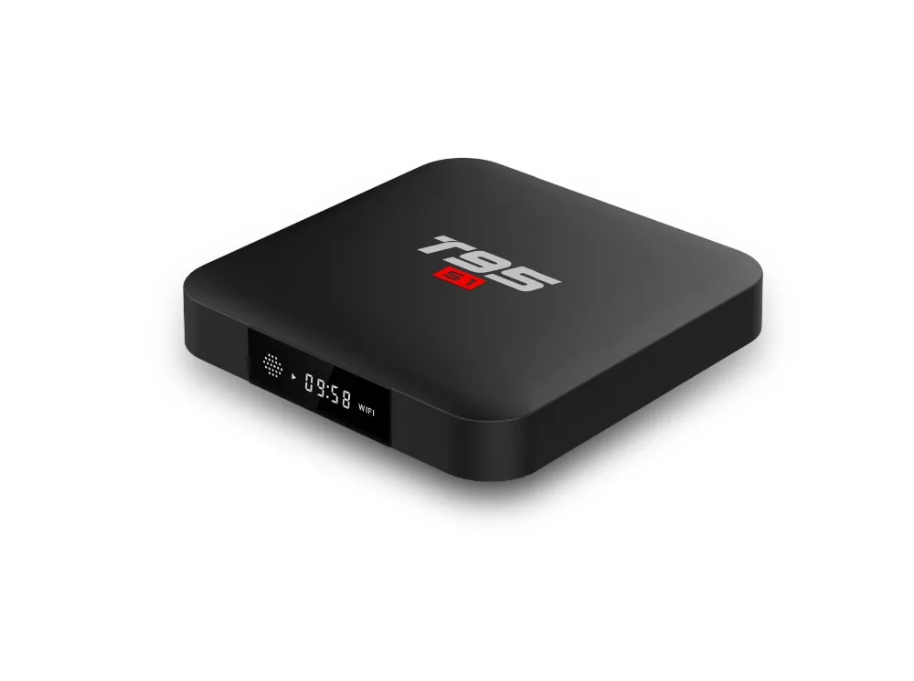 ТВ-приставка T95 S1 с голосовым управлением сертификат Google 1080p 4k h.265 google play netflix youtube 3d