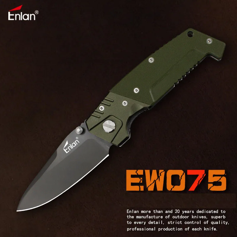 Складной нож Enlan EW075 8Cr13Mov клинок рукоятка G10 карманный резец для кемпинга и