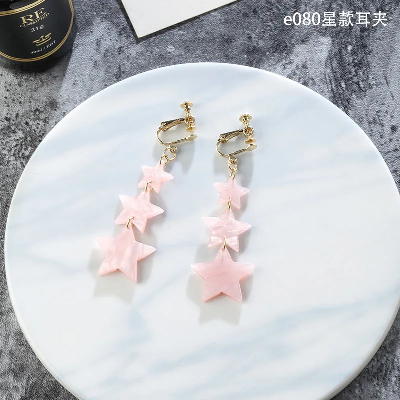 Корейские клипсы для женщин ушей без отверстий модные ювелирные изделия