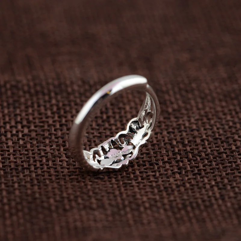 Мужское серебряное кольцо FNJ Открытое из тайского стерлингового серебра 925 пробы