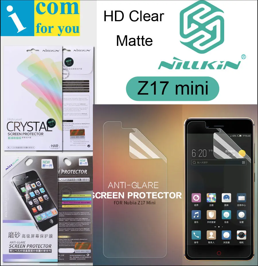Nillkin матовая HD прозрачная защитная пленка для экрана ZTE Nubia Z17 mini 5 2 дюймов мягкий