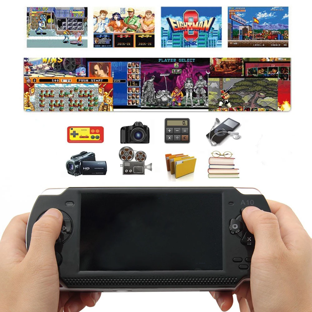 Игровая консоль 32 бит 4 3 дюйма 8 ГБ камера 100 МП 1000 видов игр|32 bit|handheld game playermp5 player |