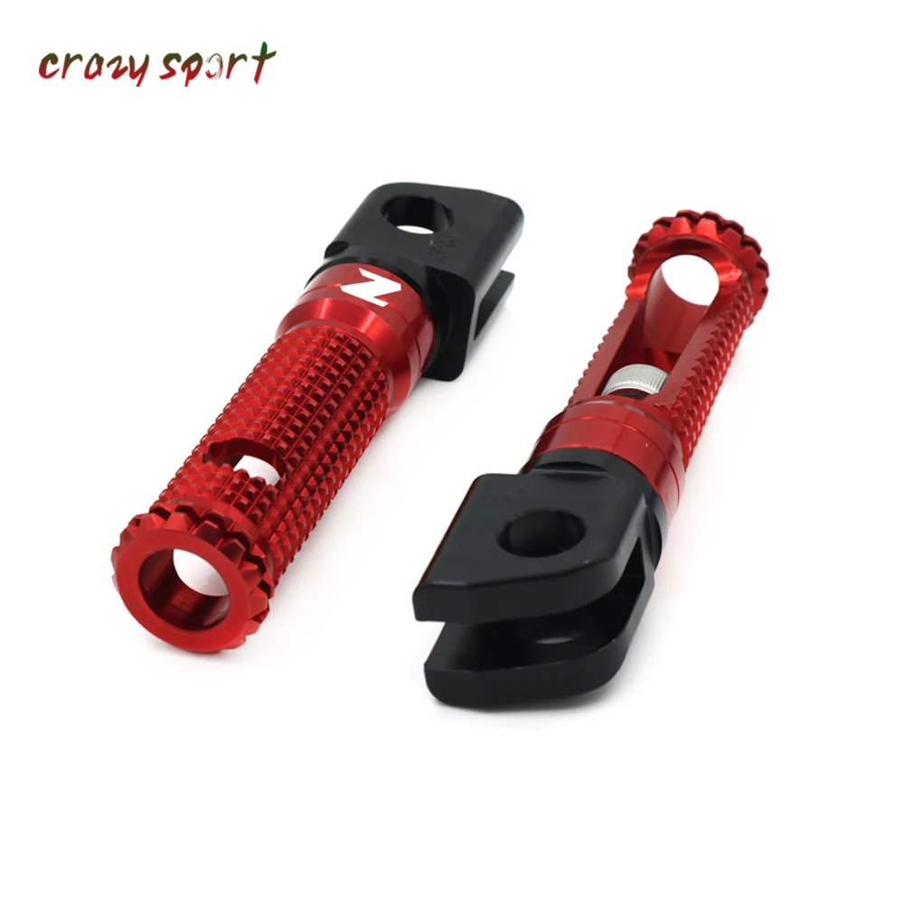 Front Foot Pegs Footrest Adapter For KAWASAKI Z125 Z250 Z300 Z 125/250/300 2013-2018 2017 Motorcycle Rest Rider With Logo | Автомобили и