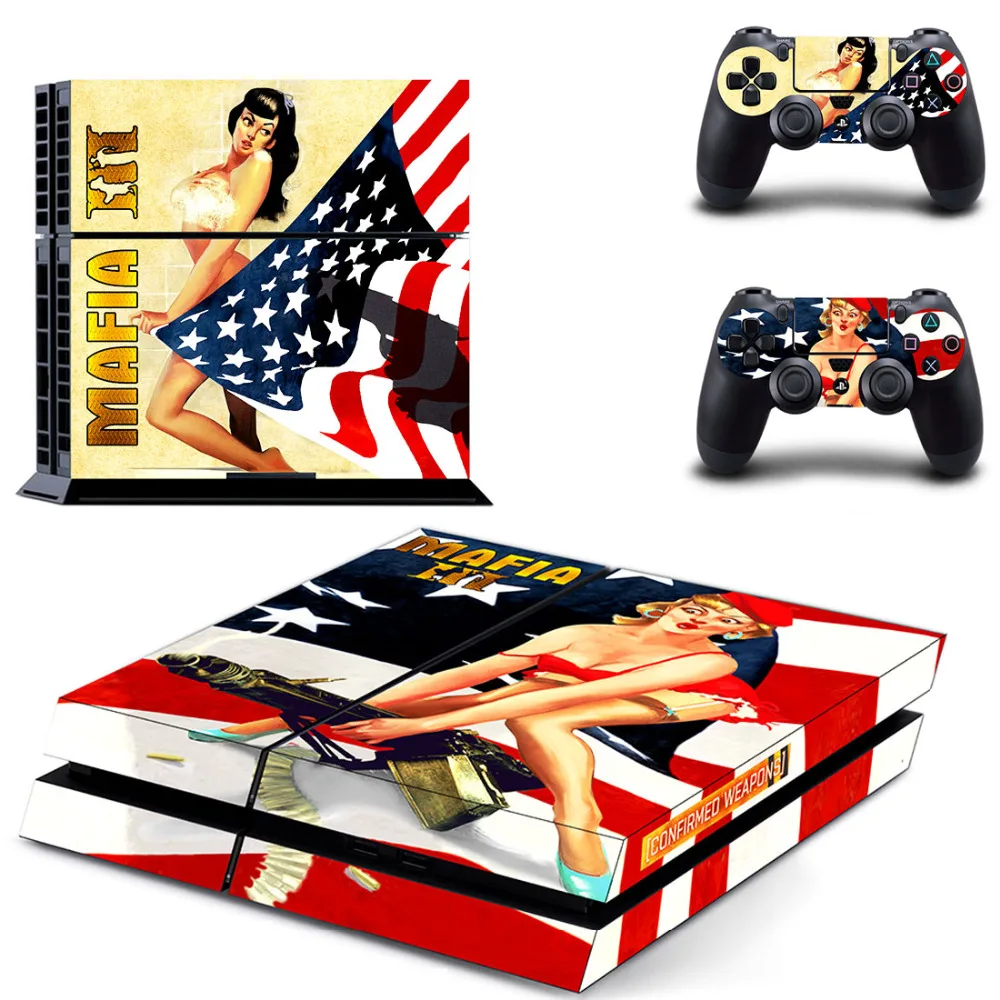 Виниловые наклейки Mafia III чехол для игры PS4 Для PlayStation 4 и 2 контроллера|cover sticker|cover