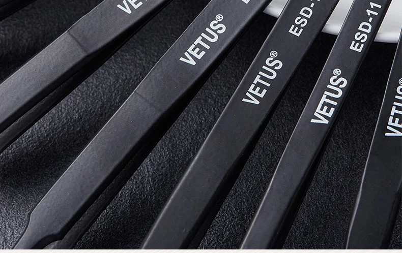 1 шт. оригинальные VETUS ESD прецизионные нержавеющая сталь tweezers противокислотные магнитные BGA сварочные работы инструменты