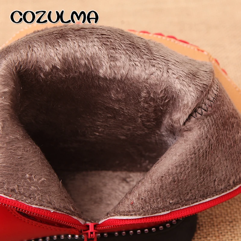 Женские высокие ботинки с мехом плюшевые для девочек Осень зима|girls high boots|high boots