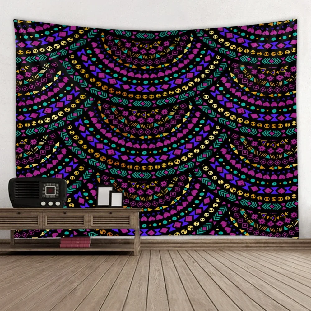 Мандала психоделический гобелен одеяло настенный текстиль Йога Декор индийская