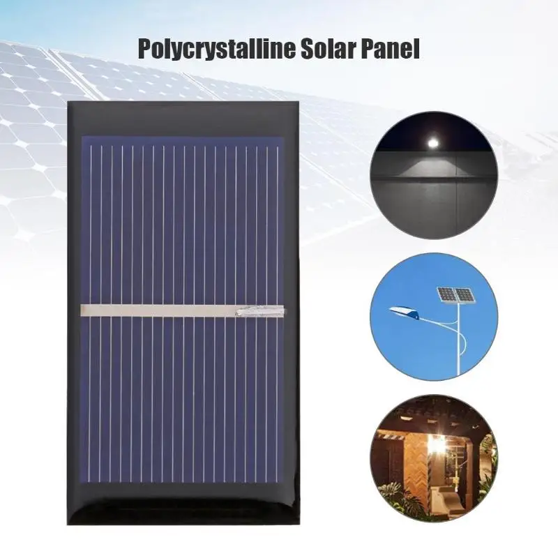 ALLOYSEED 0 5 В 3 Вт 600мА модуль солнечной батареи в 60ма поликристаллическая панель DIY - Фото №1