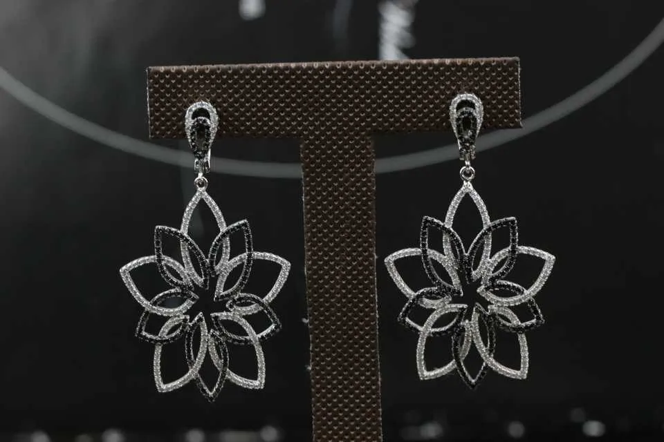 sheep Europe style fashion Mosaic shine 925 Sterling Silver Wedding Party Earrings High Quality Jewelry only earrings XB131 | Украшения и
