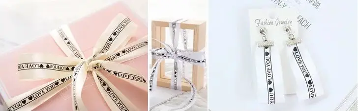 2,5 см лента с цветами "forever love and love you" Упаковка букета "сделай сам" материалы ручной работы бант для цветов