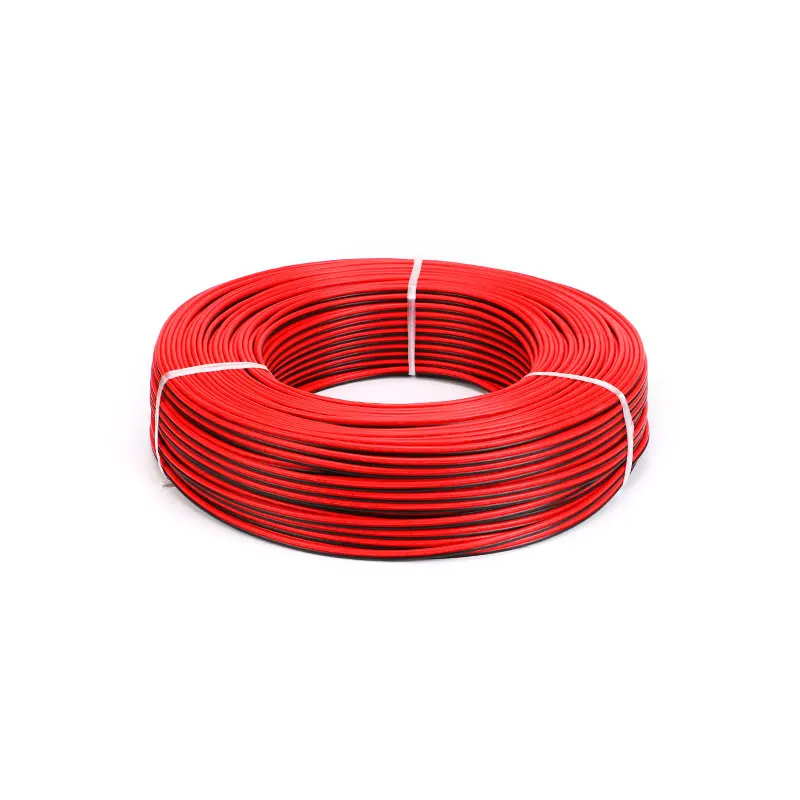 10-метровый RVB-2 * 0 3 квадратный медный красный черный цветной кабель параллельно