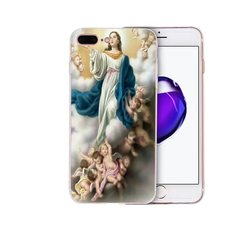 Мягкий силиконовый чехол IMIDO с изображением девы Марии для iphone x xs xr xsmax 7/8plus 6s/6plus 5s
