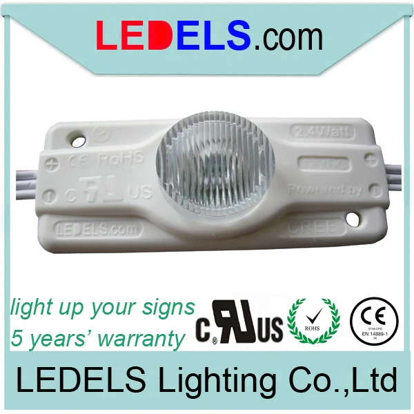 

UL led module ,2.4w 200lm 12v cree XPE 3W led led module high power for double sided box sign whose depth is 120~300mm