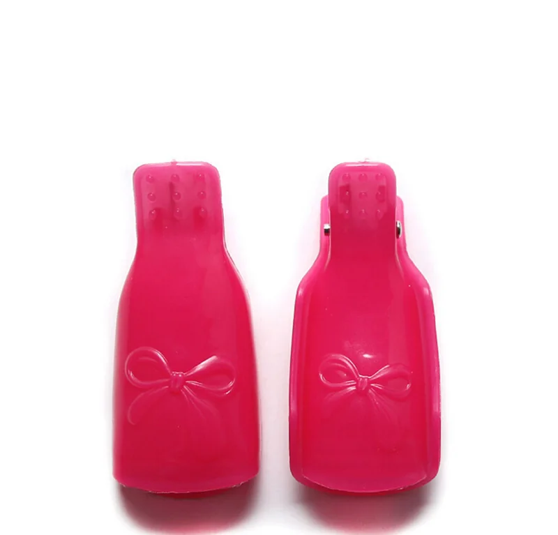 10 шт./компл. переносной акриловый зажим для ногтей снятия лака пластиковые