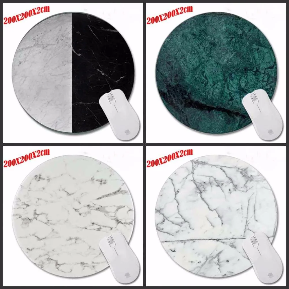 

Mairuige Special Custom Design Made Durable Gaming Anti-slip Silicone Space Marble Round Gaming Mouse Pad Computer Mouse Mat