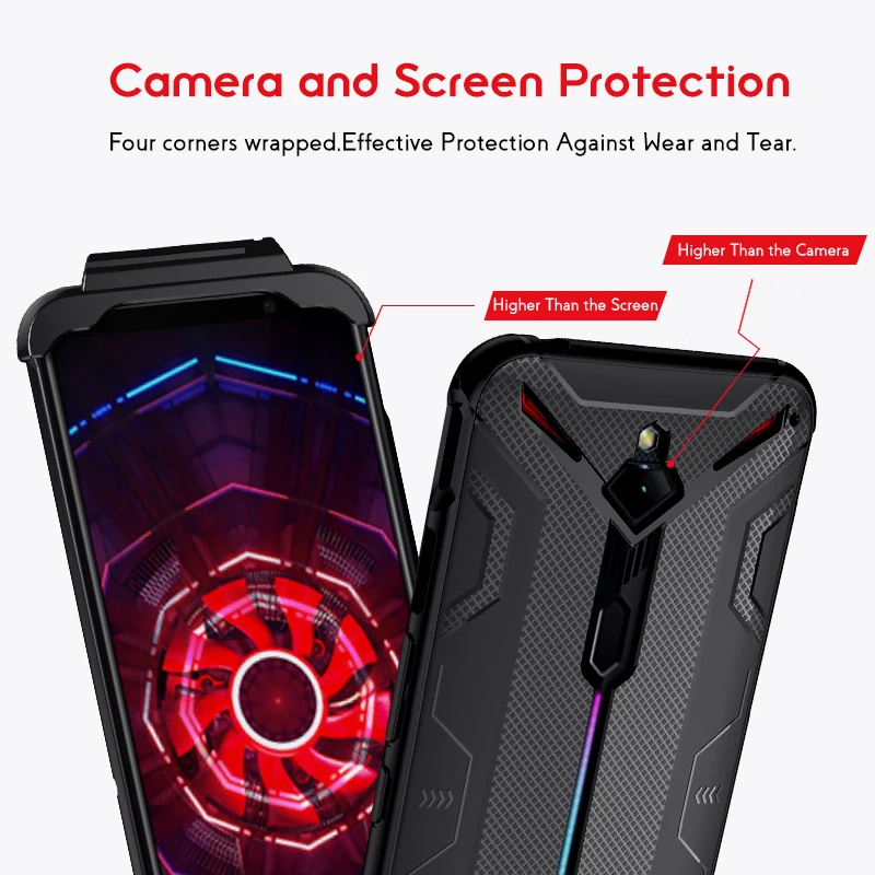 ADKO Ударопрочный Мягкий силиконовый чехол для телефона из ТПУ Nubia Red Magic 3S крышка с