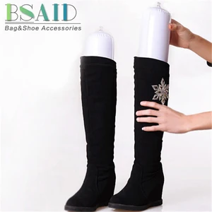 BSAID 1 пара надувных планшетов, Растяжитель обуви, дерево из ПВХ, пластиковая длинная обувь, поддержка формирования, длинные ботинки, стойка, корректирующая стойка