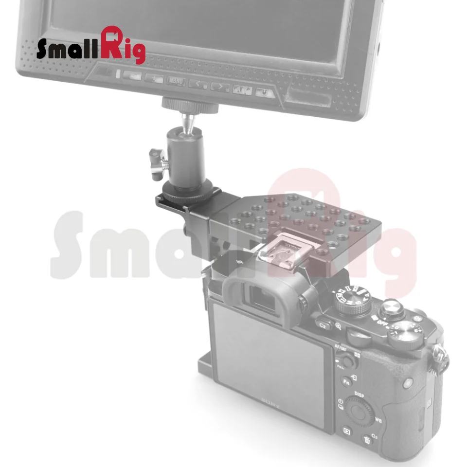 SmallRig Камера Холодный башмак адаптер 90 градусов под углом для DSLR камеры Rig прикрепить к боковой клетке с винтами 1/"-1593